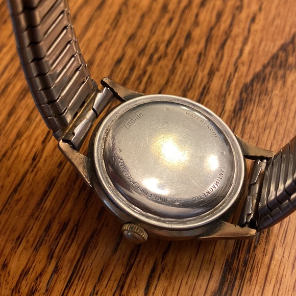 Vintage Zodiac Glorious Automatic Swiss Made Men Wrist Watch Stretch Band WORKS - Picture 10 of 14